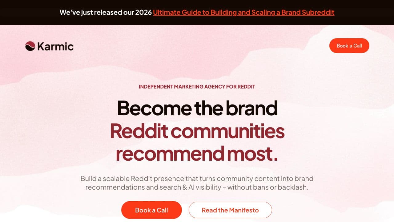 Karmic agency homepage