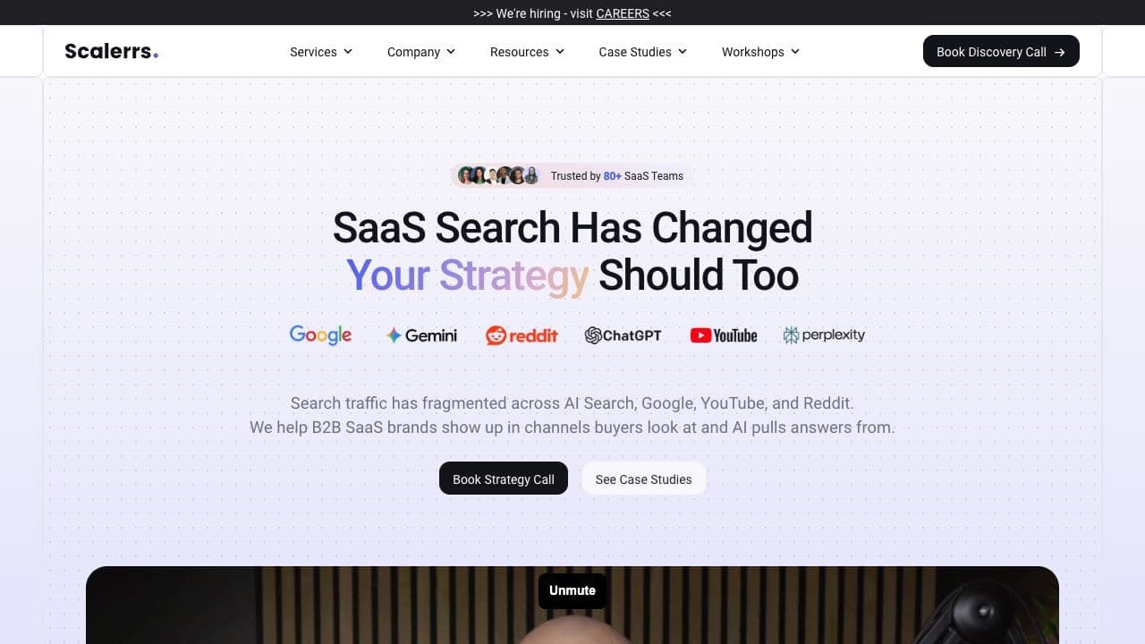 Scalerrs agency homepage