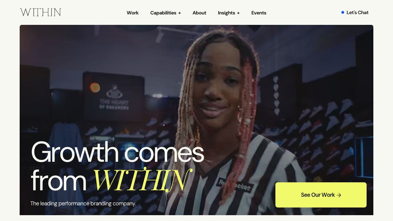 WITHIN agency homepage